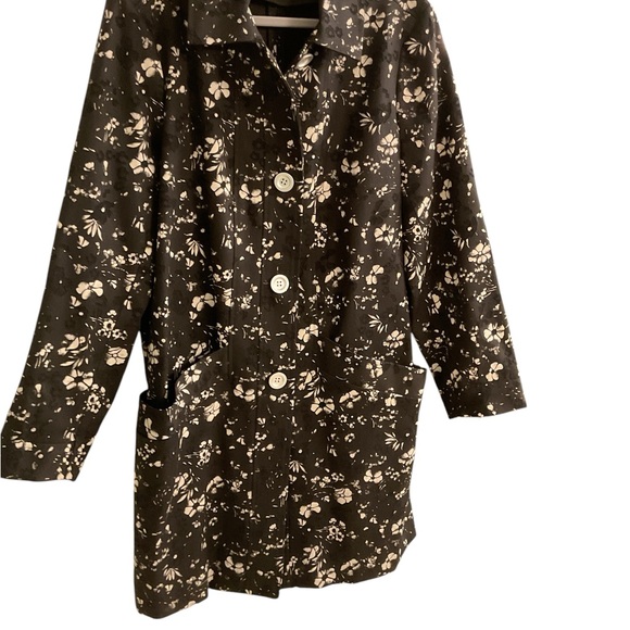 Carlisle Collection plus Sz floral jacket coat Sz 18 - Picture 2 of 4